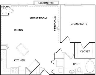 ArtWalk at City Center_alexis III_1 Bedroom_1 Bathroom ArtWalk at City Center_alexis III_1 Bedroom_1 Bathroom